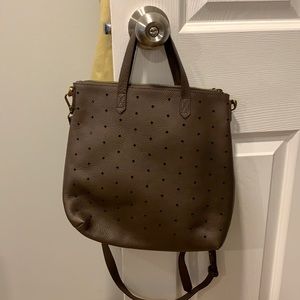 Brown Madewell Zip top crossbody